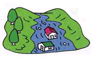 地すべりに注意