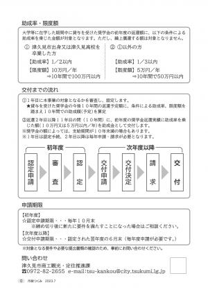 地方創生人材奨学資金返還支援事業チラシ2