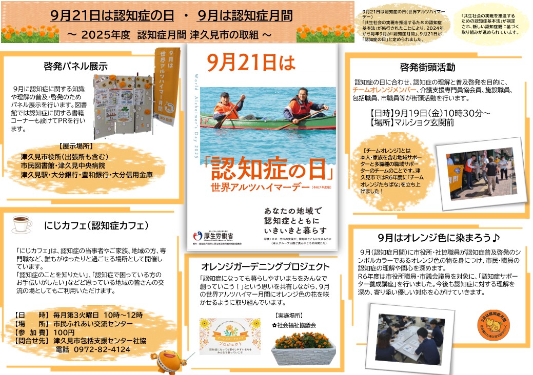 2025年度認知症月間５つの取組