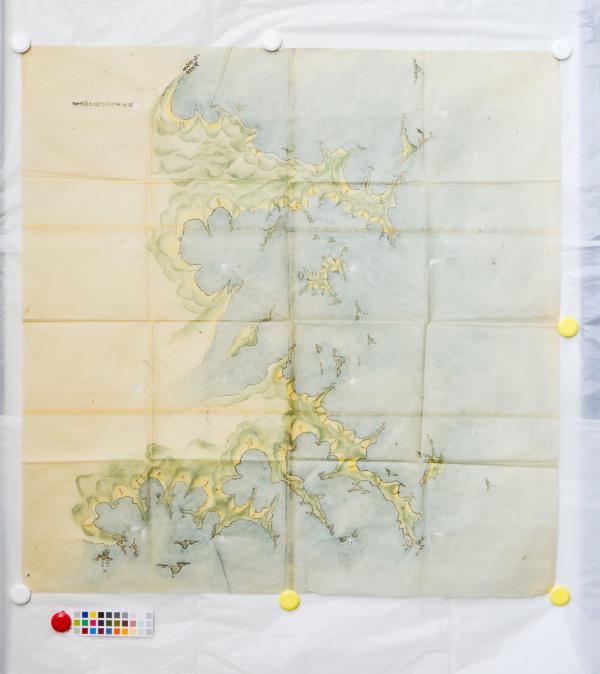 豊後国海部郡佐伯領浦絵図