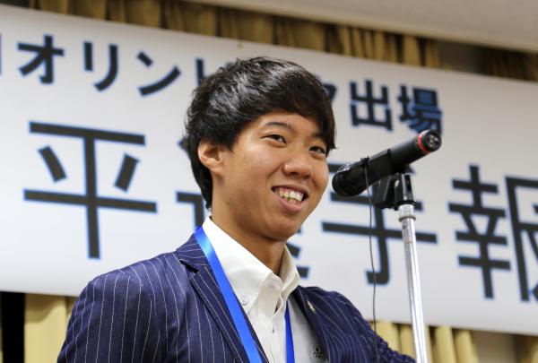 帰郷した一平選手