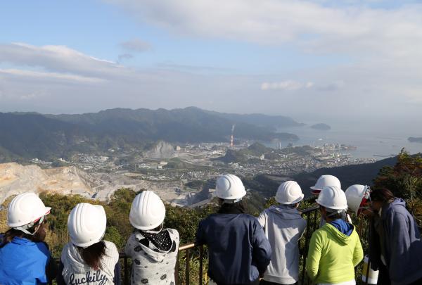 セメント鉱山見学
