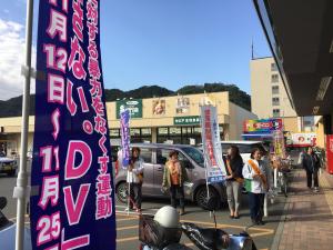チラシ配布の様子