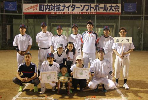 Bクラスで準優勝した西ノ内立花チームです