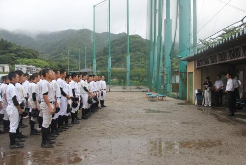 川野市長から激励の言葉がありました
