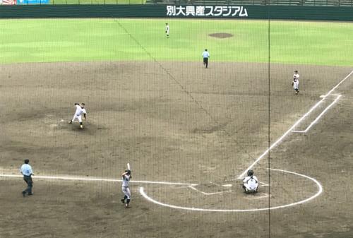 甲子園予選準々決勝、藤蔭高校との対戦です
