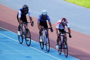 自転車競技の写真です