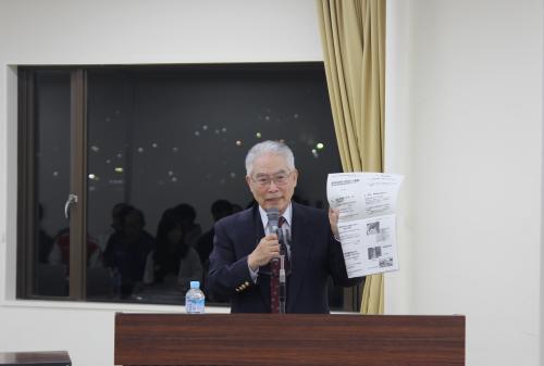 講師に友永健三さんをお招きしました