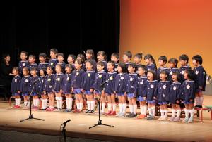 白蓮幼稚園・保育園の合唱の様子です