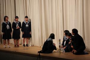 第二中学校生徒会の幕間の様子です