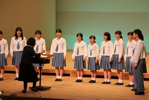中学生の合唱の様子です