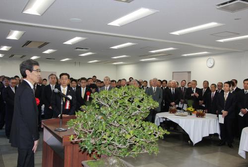 古手川正治県議会議員が来賓祝辞を述べられました