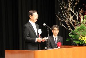 川野市長が式辞を述べました