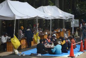 松川展望台会場の様子です