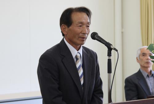 今年度は、津久見市区長会長に四浦第６区の成松 親善 区長を選任し、１１人の区長が新しく就任しました