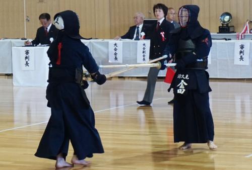 開会式終了後は、剣道競技の試合が実施され、津久見市の選手が奮闘しました