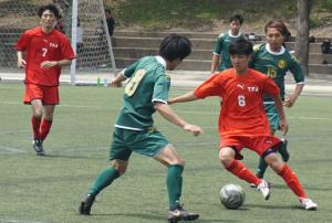 サッカー競技の様子です