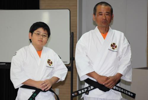 昨年も全国大会に出場した福川親子は、弥生道院として初めての全国大会出場者となり、日々鍛錬に励んでいます