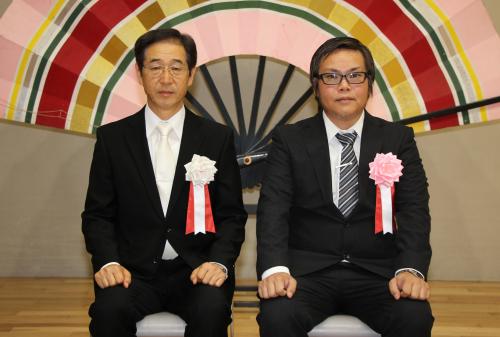 産業経済功労の下川愛子さんの代理出席の下川竜太さんです