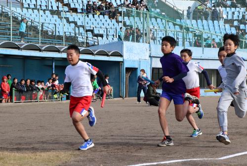 みんなで走る選手を応援しています