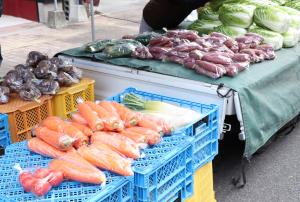 野菜の販売の様子です