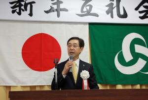 川野市長のあいさつの様子です