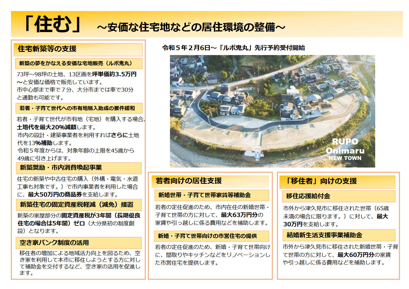 住む